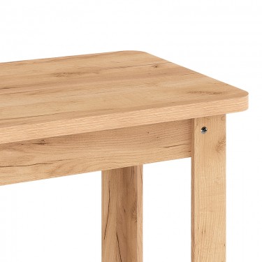 Τραπέζι Celeste μελαμίνης σε oak απόχρωση 100x60x73.5εκ Υλικό: CLIPBOARD WITH MELAMINE 16MM 184-000098