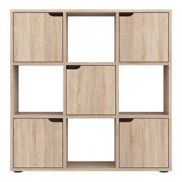 Βιβλιοθήκη Bookel σε sonoma απόχρωση 88.5x27.5x89.3εκ Υλικό: Laminated chipboard 16 mm 184-000112