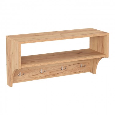 Κρεμάστρα Crosta σε oak απόχρωση 80x28x40εκ Υλικό: Laminated chipboard 16 mm 184-000127