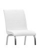 Καρέκλα Avante PU λευκό-πόδι χρωμίου Υλικό: METAL - PU 190-000039