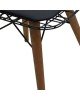 Καρέκλα Edric PU μαύρο-καρυδί πόδι Υλικό: METAL - PU - WOOD 190-000052