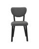 Καρέκλα Joley ανθρακί βελούδο-πόδι μαύρο μέταλλο 45x39x86.5εκ Υλικό: METAL - PLYWOOD - FABRIC 190-000059