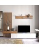 Σύνθετο σαλονιού Litende sonoma-λευκό 249.5x42x199.5εκ Υλικό: CHIPBOARD MELAMINE 192-000032 Σύνθετο σαλονιού Litende sonoma-λευκό 249.5x42x199.5εκ Υλικό: CHIPBOARD MELAMINE 192-000032