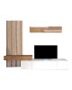 Σύνθετο σαλονιού Litende sonoma-λευκό 249.5x42x199.5εκ Υλικό: CHIPBOARD MELAMINE 192-000032 Σύνθετο σαλονιού Litende sonoma-λευκό 249.5x42x199.5εκ Υλικό: CHIPBOARD MELAMINE 192-000032