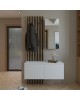 Έπιπλο εισόδου Arika λευκό-sonoma 100x37x199.5εκ Υλικό: CHIPBOARD MELAMINE 192-000034 Έπιπλο εισόδου Arika λευκό-sonoma 100x37x199.5εκ Υλικό: CHIPBOARD MELAMINE 192-000034