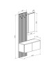 Έπιπλο εισόδου Arika λευκό-sonoma 100x37x199.5εκ Υλικό: CHIPBOARD MELAMINE 192-000034 Έπιπλο εισόδου Arika λευκό-sonoma 100x37x199.5εκ Υλικό: CHIPBOARD MELAMINE 192-000034