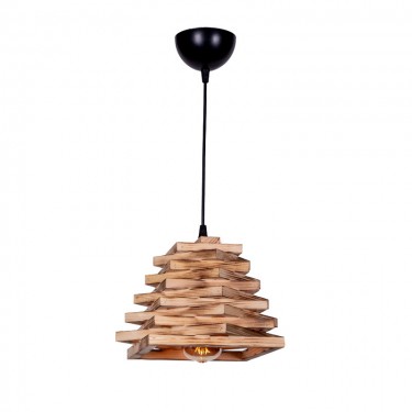 Φωτιστικό οροφής μονόφωτο Ava E27 φυσικό-μαύρο 20x20x65εκ Υλικό: METAL 193-000057