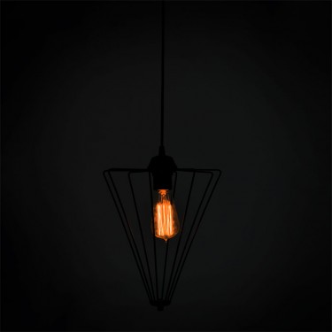 Φωτιστικό οροφής μονόφωτο Saway E27 μαύρο 30x30x80εκ Υλικό: METAL 193-000058