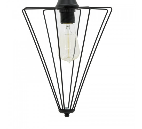 Φωτιστικό οροφής μονόφωτο Saway E27 μαύρο 30x30x80εκ Υλικό: METAL 193-000058