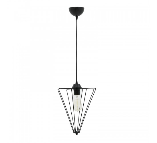 Φωτιστικό οροφής μονόφωτο Saway E27 μαύρο 30x30x80εκ Υλικό: METAL 193-000058