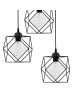 Φωτιστικό οροφής τρίφωτο Karin E27 μαύρο 30x30x90εκ Υλικό: METAL 193-000059