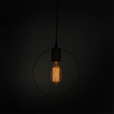 Φωτιστικό οροφής μονόφωτο Florian E27 μαύρο-χρυσό Φ23x66εκ Υλικό: METAL 193-000068