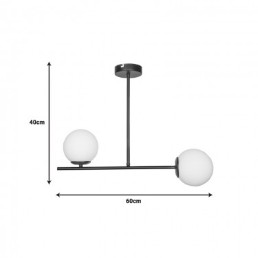 Φωτιστικό οροφής Opedro χρυσό μέταλλο 60x30x40εκ Υλικό: METAL 193-000099
