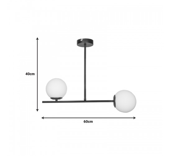 Φωτιστικό οροφής Opedro χρυσό μέταλλο 60x30x40εκ Υλικό: METAL 193-000099