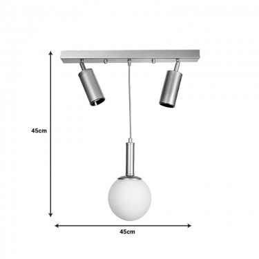 Φωτιστικό οροφής Barten E27 χρυσό μέταλλο 50x15x55εκ Υλικό: METAL 193-000104