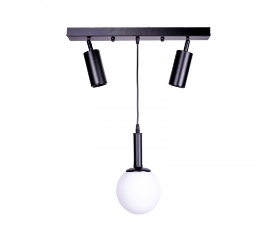 Φωτιστικό οροφής Barten E27 μαύρο μέταλλο 50x15x55εκ Υλικό: METAL 193-000105