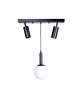Φωτιστικό οροφής Barten E27 μαύρο μέταλλο 50x15x55εκ Υλικό: METAL 193-000105