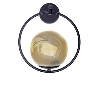 Φωτιστικό τοίχου-απλίκα Blento E27 μαύρο μέταλλο Φ20x20εκ Υλικό: METAL 193-000106