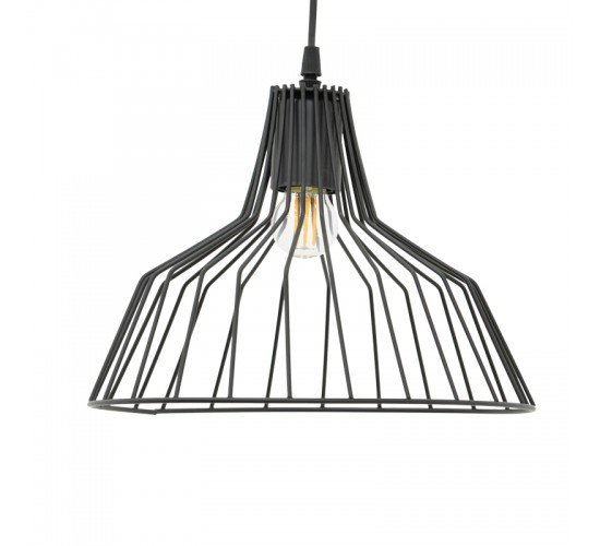 Φωτιστικό οροφής Derbea Ε27 μέταλλο μαύρο Φ25x70εκ Υλικό: METAL 193-000119