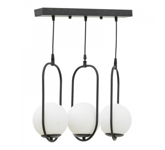 Φωτιστικό οροφής τρίφωτο Lavol Ε27 μέταλλο μαύρο 30x3x70εκ Υλικό: METAL 193-000126