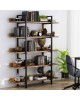 Βιβλιοθήκη Almond καρυδί-μαύρο 119x27x185εκ Υλικό: CHIPBOARD 18mm- METAL 40x20mm 197-000035 Βιβλιοθήκη Almond καρυδί-μαύρο 119x27x185εκ Υλικό: CHIPBOARD 18mm- METAL 40x20mm 197-000035