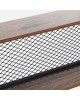 Βιβλιοθήκη Fifer καρυδί-μαύρο 120x27x185εκ Υλικό: 18 MM PARTICLE BOARD SHELVES - 40x20 MM SKELETON - DECORATIVE WIRE BACKBOARD 197-000059