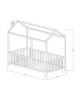Παιδικό κρεβάτι Page ξύλο πεύκου φυσικό 100x200εκ Υλικό: PINE WOOD 197-000081