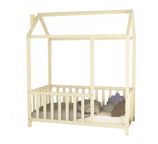 Παιδικό κρεβάτι Page ξύλο πεύκου φυσικό 100x200εκ Υλικό: PINE WOOD 197-000081
