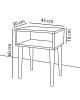 Κομοδίνο Hank καρυδί 45x30x60εκ Υλικό: PARTICLE BOARD 197-000126 Κομοδίνο Hank καρυδί 45x30x60εκ Υλικό: PARTICLE BOARD 197-000126