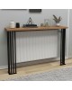 Κονσόλα Bruce καρυδί 100x18x88εκ Υλικό: 18 mm Particle Board. and Metal Legs 197-000148 Κονσόλα Bruce καρυδί 100x18x88εκ Υλικό: 18 mm Particle Board. and Metal Legs 197-000148