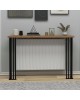 Κονσόλα Bruce καρυδί 100x18x88εκ Υλικό: 18 mm Particle Board. and Metal Legs 197-000148 Κονσόλα Bruce καρυδί 100x18x88εκ Υλικό: 18 mm Particle Board. and Metal Legs 197-000148