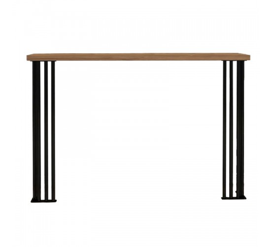 Κονσόλα Bruce καρυδί 100x18x88εκ Υλικό: 18 mm Particle Board. and Metal Legs 197-000148 Κονσόλα Bruce καρυδί 100x18x88εκ Υλικό: 18 mm Particle Board. and Metal Legs 197-000148