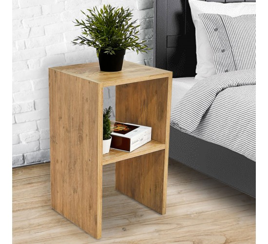 Βοηθητικό τραπέζι Leofric μελαμίνης oak 30x30x60εκ Υλικό: particle board 197-000158 Βοηθητικό τραπέζι Leofric μελαμίνης oak 30x30x60εκ Υλικό: particle board 197-000158