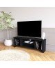 Έπιπλο τηλεόρασης Tserium μελαμίνης μαύρο 120x30x45εκ Υλικό: CHIPBOARD MELAMINE 197-000169