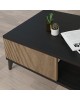 Τραπέζι σαλονιού Flipter μελαμίνης oak-μαύρο 83x54x34εκ Υλικό: CHIPBOARD MELAMINE 197-000191 Τραπέζι σαλονιού Flipter μελαμίνης oak-μαύρο 83x54x34εκ Υλικό: CHIPBOARD MELAMINE 197-000191