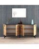 Μπουφές Jeslie μελαμίνης oak-ανθρακί 180x40x79εκ Υλικό: CHIPBOARD MELAMINE 197-000207