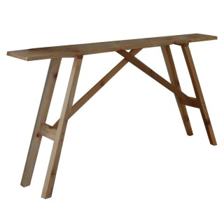 Κονσόλα Roosevelt καρυδί ξύλο πεύκου 35mm καρυδί 119x29x80εκ Υλικό: 35 MM  SOLID WOOD 197-000241