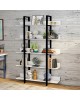 Βιβλιοθήκη Almond λευκό-μαύρο 119x27x185εκ Υλικό: CHIPBOARD 18mm- METAL 40x20mm 197-000253 Βιβλιοθήκη Almond λευκό-μαύρο 119x27x185εκ Υλικό: CHIPBOARD 18mm- METAL 40x20mm 197-000253