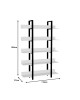 Βιβλιοθήκη Almond λευκό-μαύρο 119x27x185εκ Υλικό: CHIPBOARD 18mm- METAL 40x20mm 197-000253 Βιβλιοθήκη Almond λευκό-μαύρο 119x27x185εκ Υλικό: CHIPBOARD 18mm- METAL 40x20mm 197-000253