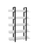 Βιβλιοθήκη Almond λευκό-μαύρο 119x27x185εκ Υλικό: CHIPBOARD 18mm- METAL 40x20mm 197-000253 Βιβλιοθήκη Almond λευκό-μαύρο 119x27x185εκ Υλικό: CHIPBOARD 18mm- METAL 40x20mm 197-000253