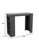 Τραπέζι μπαρ Birma σε oak-ανθρακί απόχρωση 120x51.5x102εκ Υλικό: MELAMINE 197-000277 Τραπέζι μπαρ Birma σε oak-ανθρακί απόχρωση 120x51.5x102εκ Υλικό: MELAMINE 197-000277