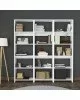 Βιβλιοθήκη Rabuku σε λευκή απόχρωση 146x22x123εκ Υλικό: MELAMINE 197-000279 Βιβλιοθήκη Rabuku σε λευκή απόχρωση 146x22x123εκ Υλικό: MELAMINE 197-000279