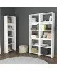 Βιβλιοθήκη Rabuku σε λευκή απόχρωση 146x22x123εκ Υλικό: MELAMINE 197-000279 Βιβλιοθήκη Rabuku σε λευκή απόχρωση 146x22x123εκ Υλικό: MELAMINE 197-000279