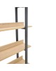 Βιβλιοθήκη Almond σε oak-μαύρη απόχρωση 120x29x185εκ Υλικό: CHIPBOARD 18mm- METAL 40x20mm 197-000290 Βιβλιοθήκη Almond σε oak-μαύρη απόχρωση 120x29x185εκ Υλικό: CHIPBOARD 18mm- METAL 40x20mm 197-000290