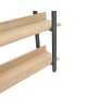 Βιβλιοθήκη Almond σε oak-μαύρη απόχρωση 120x29x185εκ Υλικό: CHIPBOARD 18mm- METAL 40x20mm 197-000290 Βιβλιοθήκη Almond σε oak-μαύρη απόχρωση 120x29x185εκ Υλικό: CHIPBOARD 18mm- METAL 40x20mm 197-000290