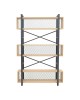 Βιβλιοθήκη Fifer σε oak-μαύρη απόχρωση 120x28x185εκ Υλικό: 18 MM PARTICLE BOARD SHELVES - 40x20 MM SKELETON - DECORATIVE WIRE BACKBOARD 197-000291 Βιβλιοθήκη Fifer σε oak-μαύρη απόχρωση 120x28x185εκ Υλικό: 18 MM PARTICLE BOARD SHELVES - 40x20 MM SKELETON - DECORATIVE WIRE BACKBOARD 197-000291