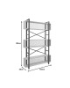 Βιβλιοθήκη Fifer σε oak-μαύρη απόχρωση 120x28x185εκ Υλικό: 18 MM PARTICLE BOARD SHELVES - 40x20 MM SKELETON - DECORATIVE WIRE BACKBOARD 197-000291 Βιβλιοθήκη Fifer σε oak-μαύρη απόχρωση 120x28x185εκ Υλικό: 18 MM PARTICLE BOARD SHELVES - 40x20 MM SKELETON - DECORATIVE WIRE BACKBOARD 197-000291