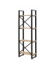 Βιβλιοθήκη Crimson σε oak-μαύρη απόχρωση 50x22x150εκ Υλικό: 18 MM PARTICLE BOARD - 40x20 MM SKELETON 197-000292 Βιβλιοθήκη Crimson σε oak-μαύρη απόχρωση 50x22x150εκ Υλικό: 18 MM PARTICLE BOARD - 40x20 MM SKELETON 197-000292