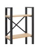 Βιβλιοθήκη Crimson σε oak-μαύρη απόχρωση 50x22x150εκ Υλικό: 18 MM PARTICLE BOARD - 40x20 MM SKELETON 197-000292 Βιβλιοθήκη Crimson σε oak-μαύρη απόχρωση 50x22x150εκ Υλικό: 18 MM PARTICLE BOARD - 40x20 MM SKELETON 197-000292