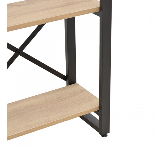 Βιβλιοθήκη Crimson σε oak-μαύρη απόχρωση 50x22x150εκ Υλικό: 18 MM PARTICLE BOARD - 40x20 MM SKELETON 197-000292 Βιβλιοθήκη Crimson σε oak-μαύρη απόχρωση 50x22x150εκ Υλικό: 18 MM PARTICLE BOARD - 40x20 MM SKELETON 197-000292